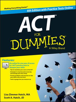 cover image of ACT For Dummies, with Online Practice Tests